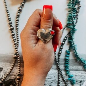 Silver/Red Heart Ring | NEW/NWT!!♥️♥️🩶🩶